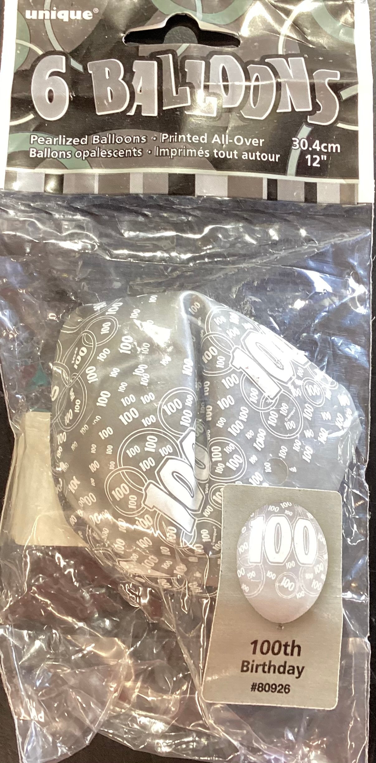 100 Happy Birthday Balloons NIS Packaging & Party Supply