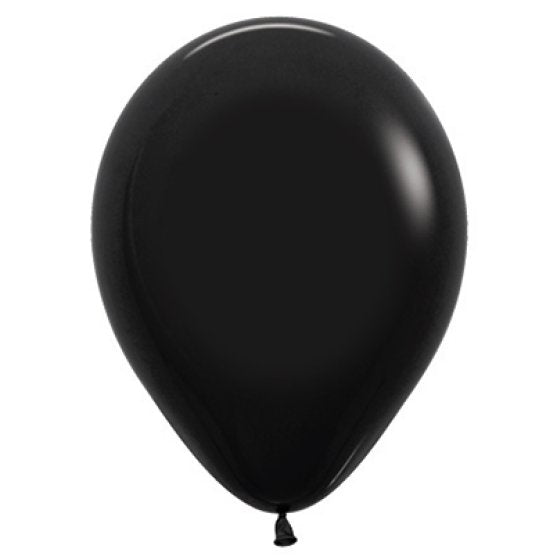 Fashion Black 30cm/12" 25 Pack Sempertex