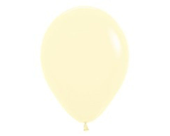 Pastel Matte Yellow Balloon 12cm/ 5" 50pk Sempertex