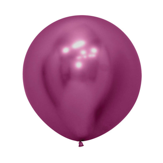 METALLIC REFLEX FUCHSIA Balloon 60CM/24" 3PACK Sempertex