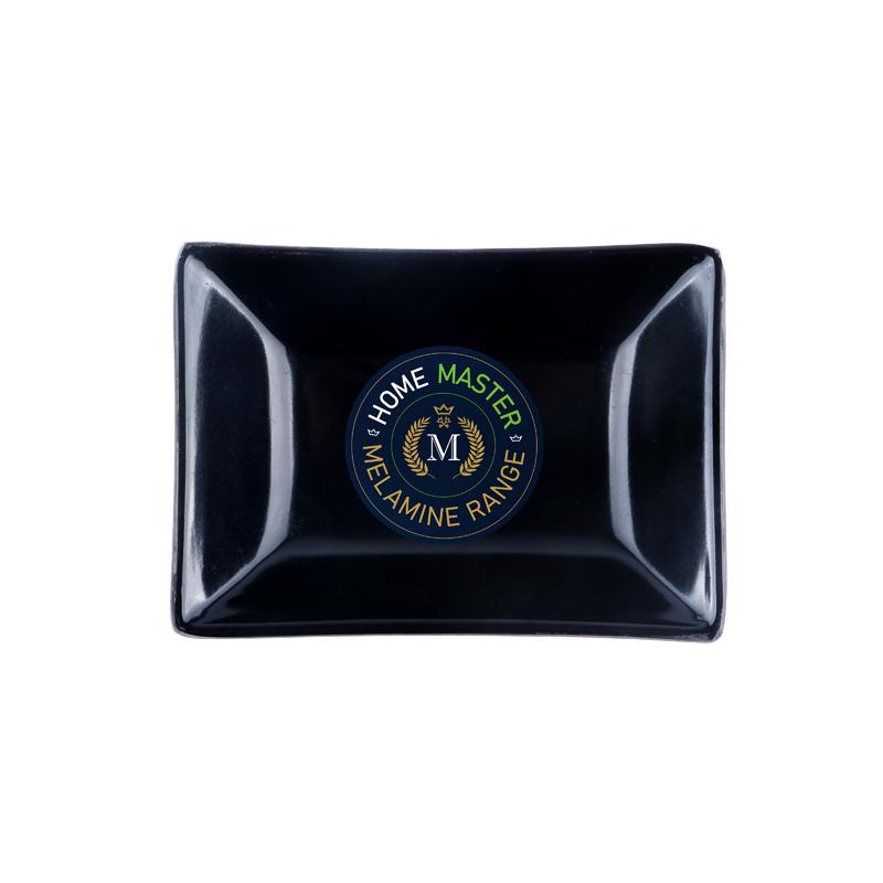 Melamine Sauce Dish Rectangular 8.5cm x 6cm x 2.5cm - Black