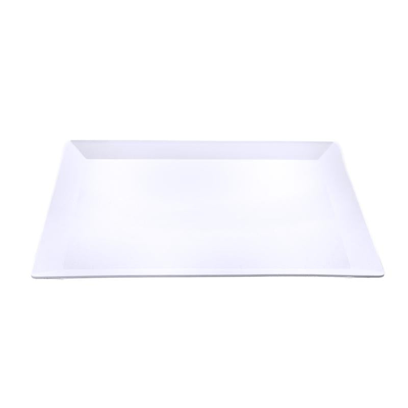 Melamine Platter Tray Rectangular 43cm x 34cm x 2.5cm - White 1pc
