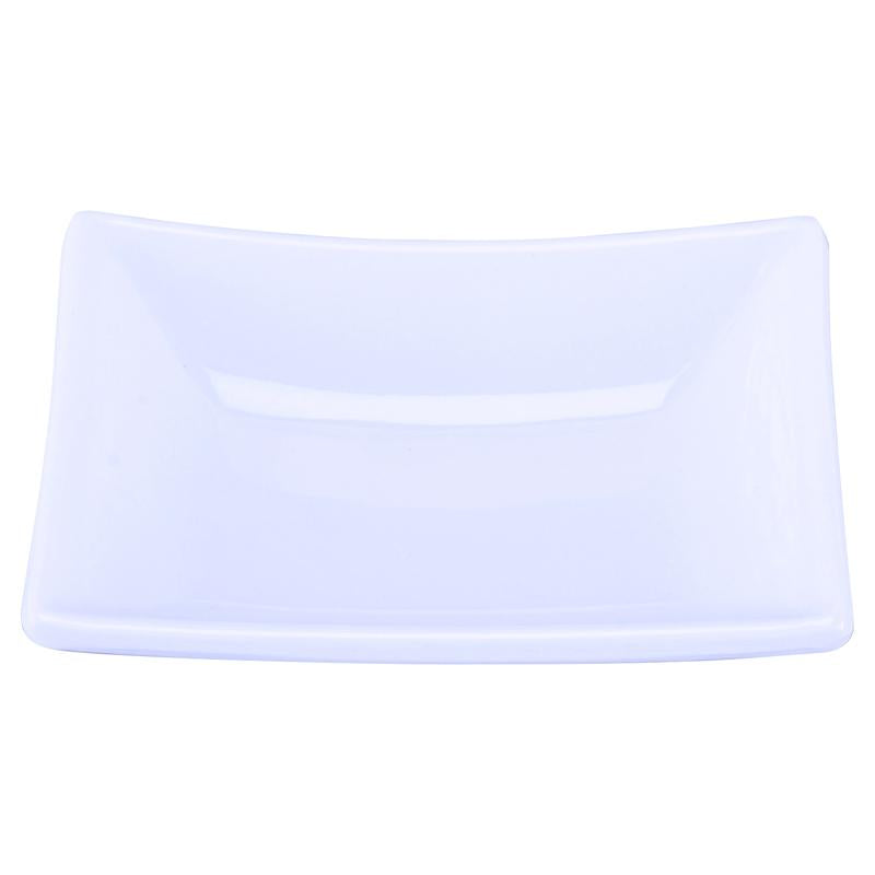 Melamine Sauce Dish Rectangular 8.5cm x 6cm x 2.5cm - White