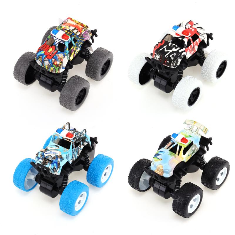 Friction Truck 4WD 8.5cm x 8cm x 7.5cm White, Black, Blue & Grey 1pc