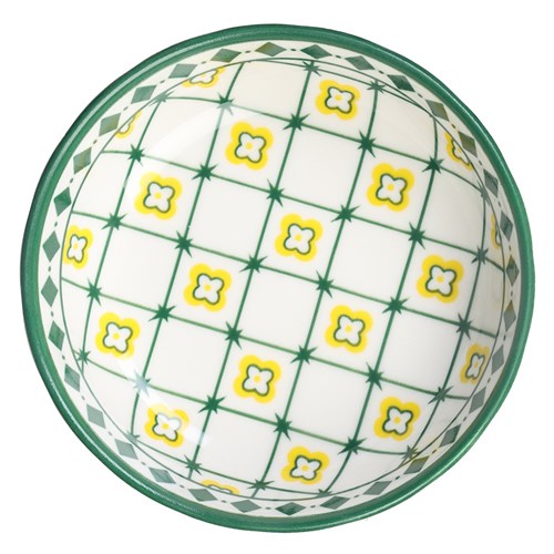 MOROCCAN DECO CERAMIC PINCH BOWL 10X2.5CM 12 ASSTD 1pc