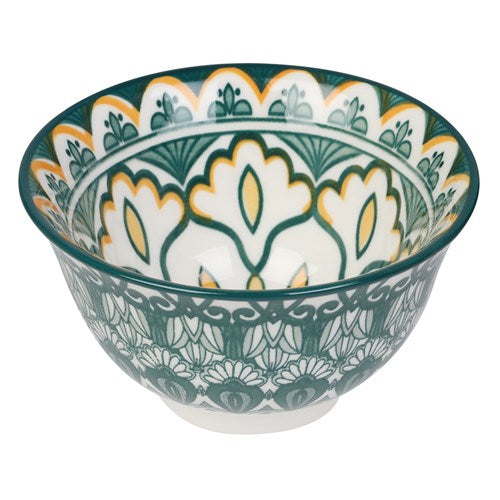 MOROCCAN DECO CERAMIC SERVING BOWL 8.5CM 12 ASSTD 1pc