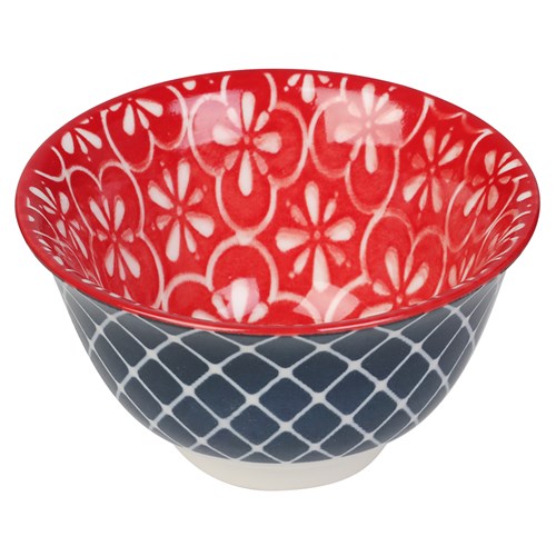 MOROCCAN DECO CERAMIC SERVING BOWL 8.5CM 12 ASSTD 1pc