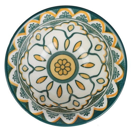 MOROCCAN DECO CERAMIC SERVING BOWL 8.5CM 12 ASSTD 1pc