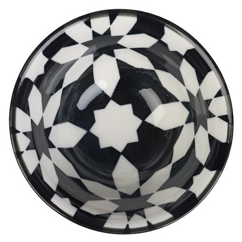MOROCCAN DECO CERAMIC SERVING BOWL 8.5CM 12 ASSTD 1pc