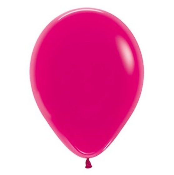 SEMPERTEX 30CM CRYSTAL FUCHSIA LATEX BALLOONS, 100PK