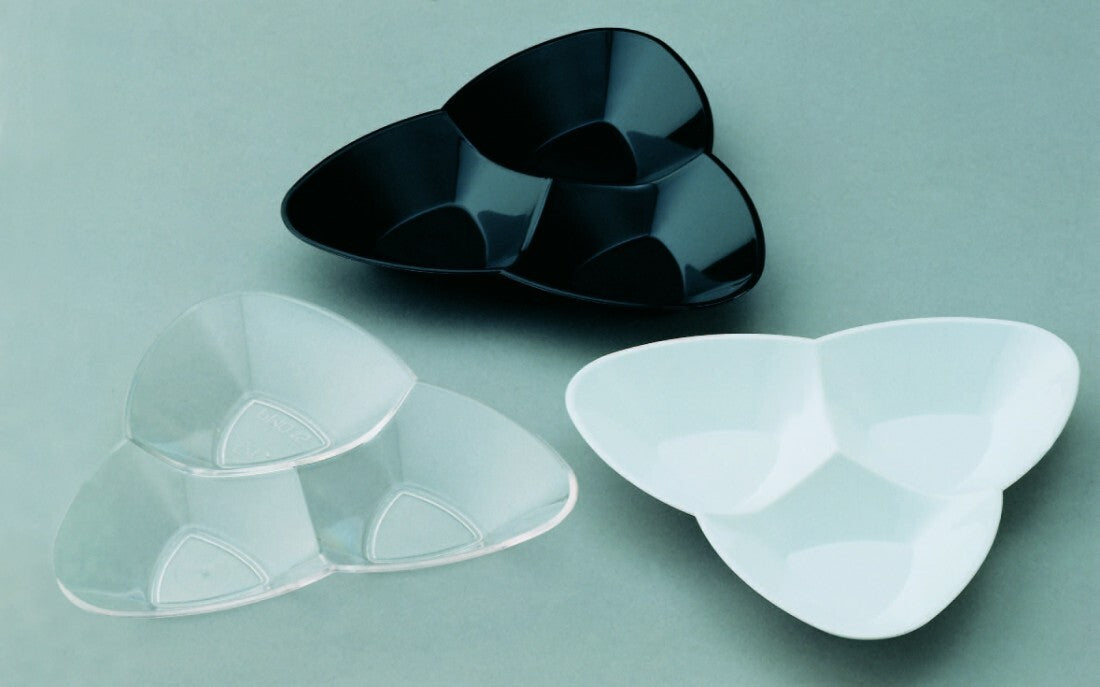 Triple 30ml Starter/Dip Dish White (1 pc)