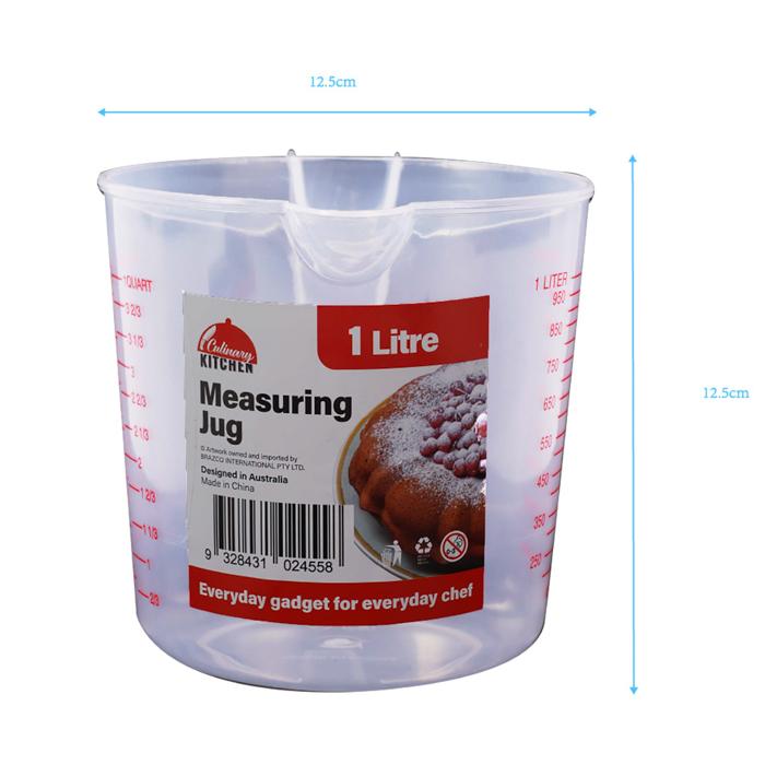 Measure Jug Plastic 1Ltr 1pc