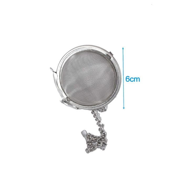 Tea Ball on Chain SS 1pc