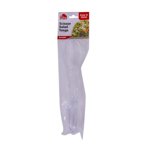 Tongs Salad Clear Plastic 1pc