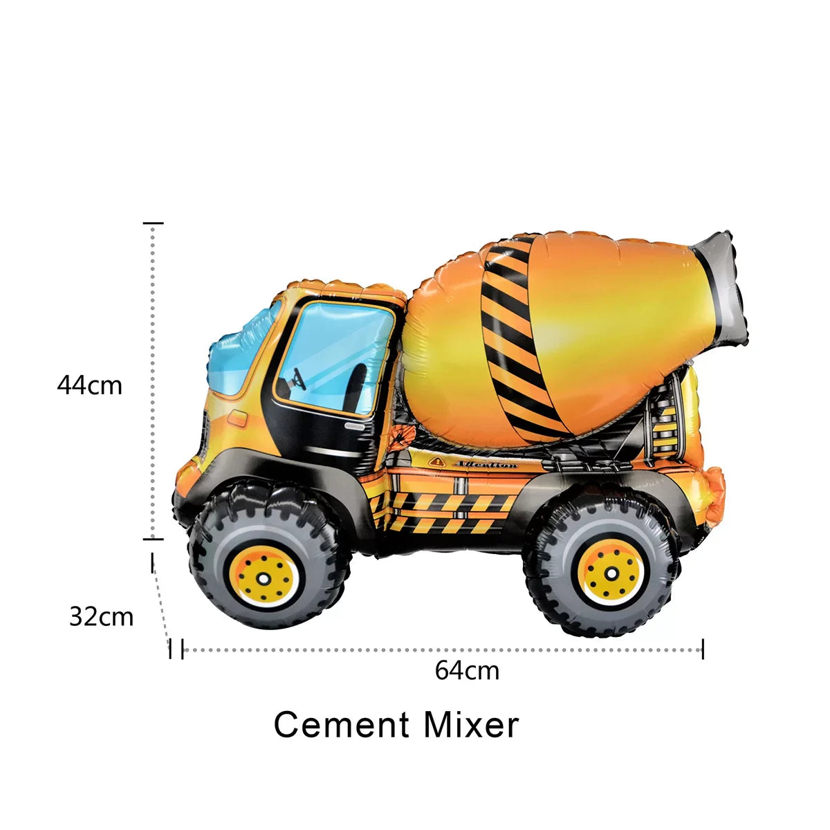 CEMENT MIXER FOIL Balloon 1pc 64*44*32cm