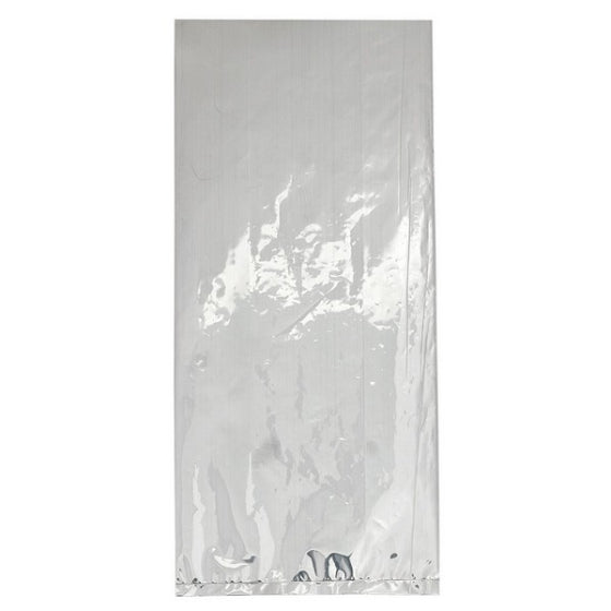 CELLO PARTY BAGS SMALL - SILVER 25pk 24cm x 10cm