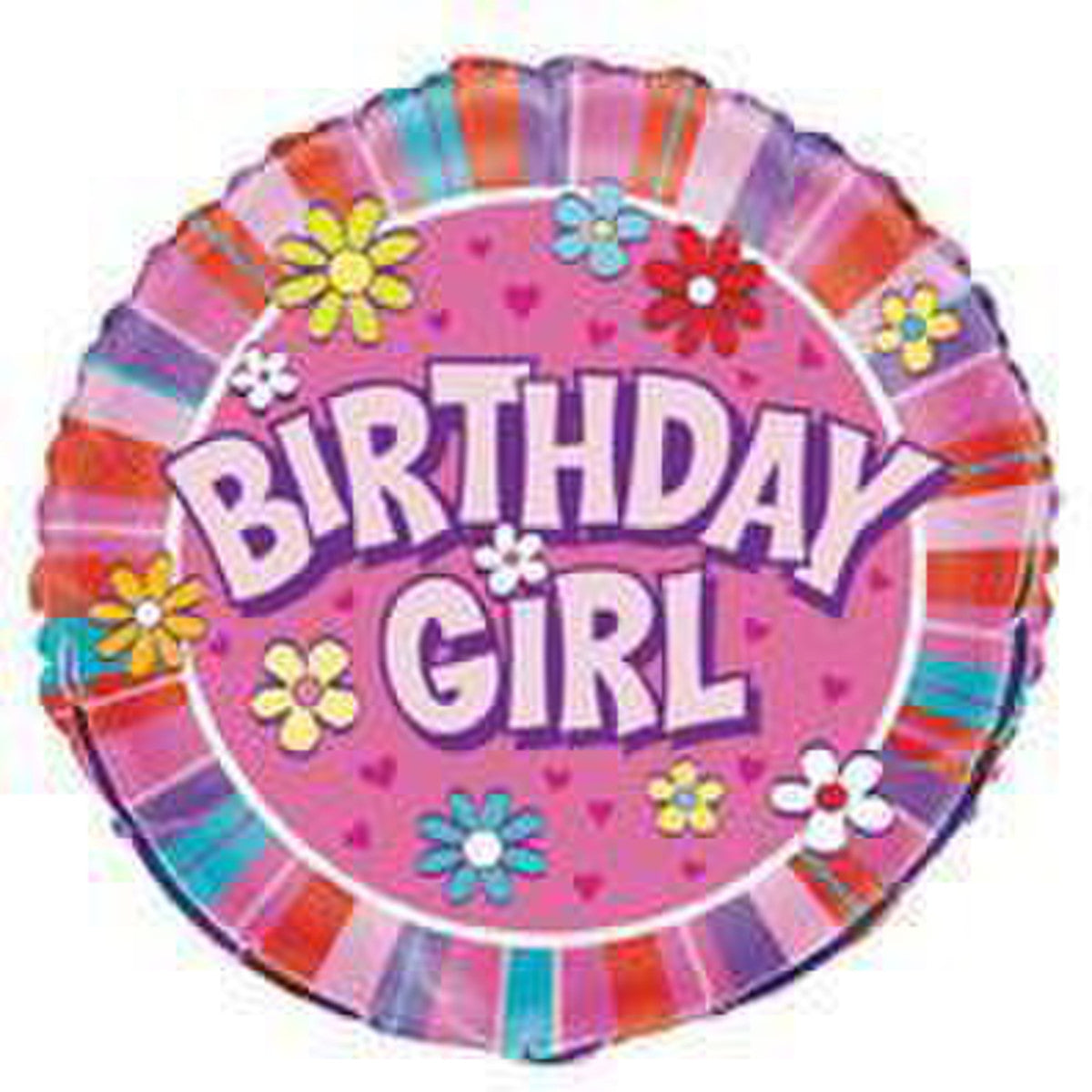 BIRTHDAY GIRL 45CM (18") Foil Balloon 1pc
