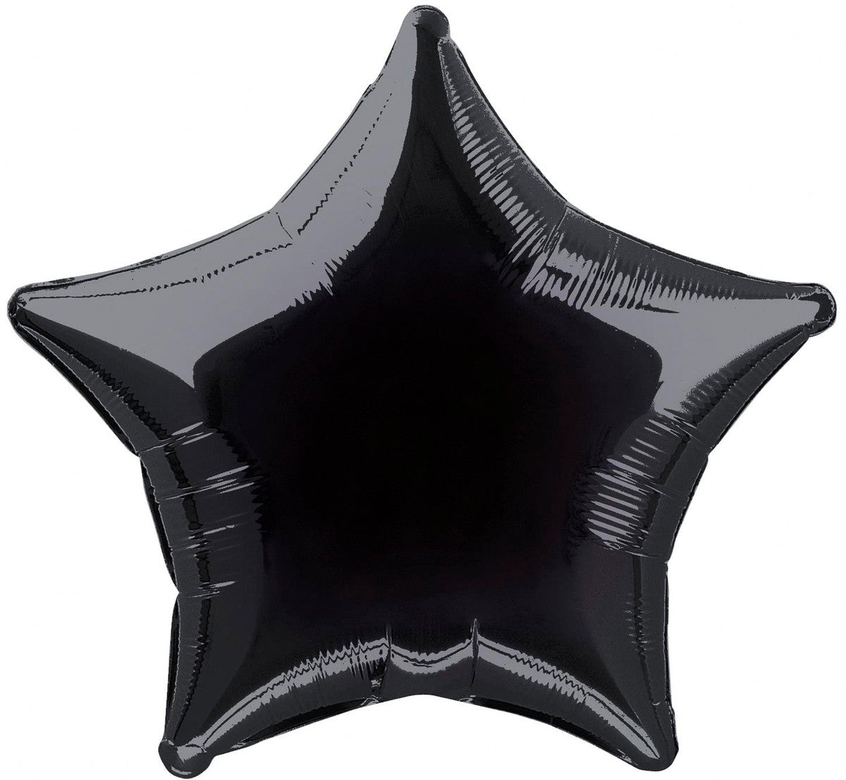 Black Star Shaped Foil Balloon 18"