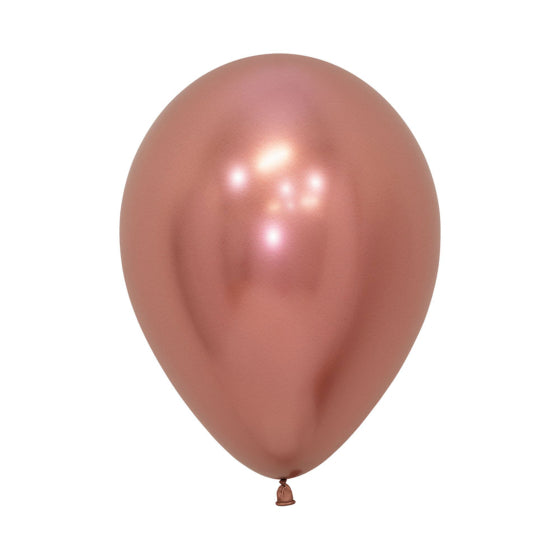 SEMPERTEX 12CM METALLIC REFLEX ROSE GOLD Latex Balloons, 50PK
