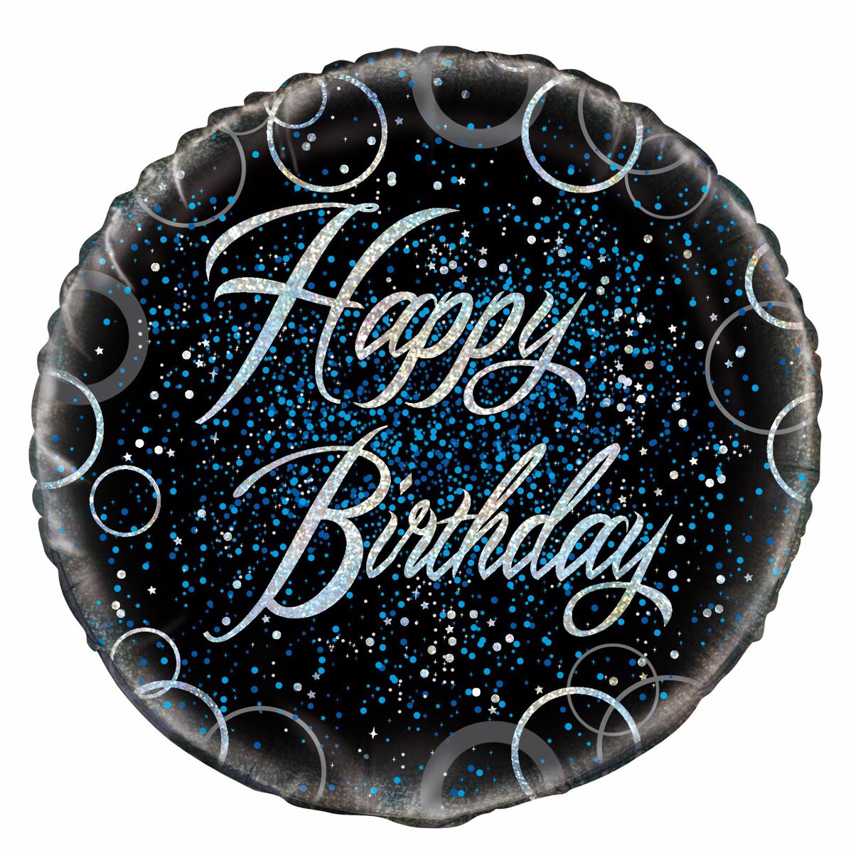 Glitz Blue Happy Birthday 45cm (18") Foil Balloon