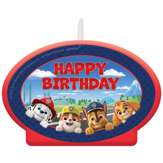 Paw Patrol Adventures Birthday Candle 11cm 1pc