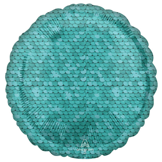 HX Ocean Blue Sequins 45cm Standard 1pc