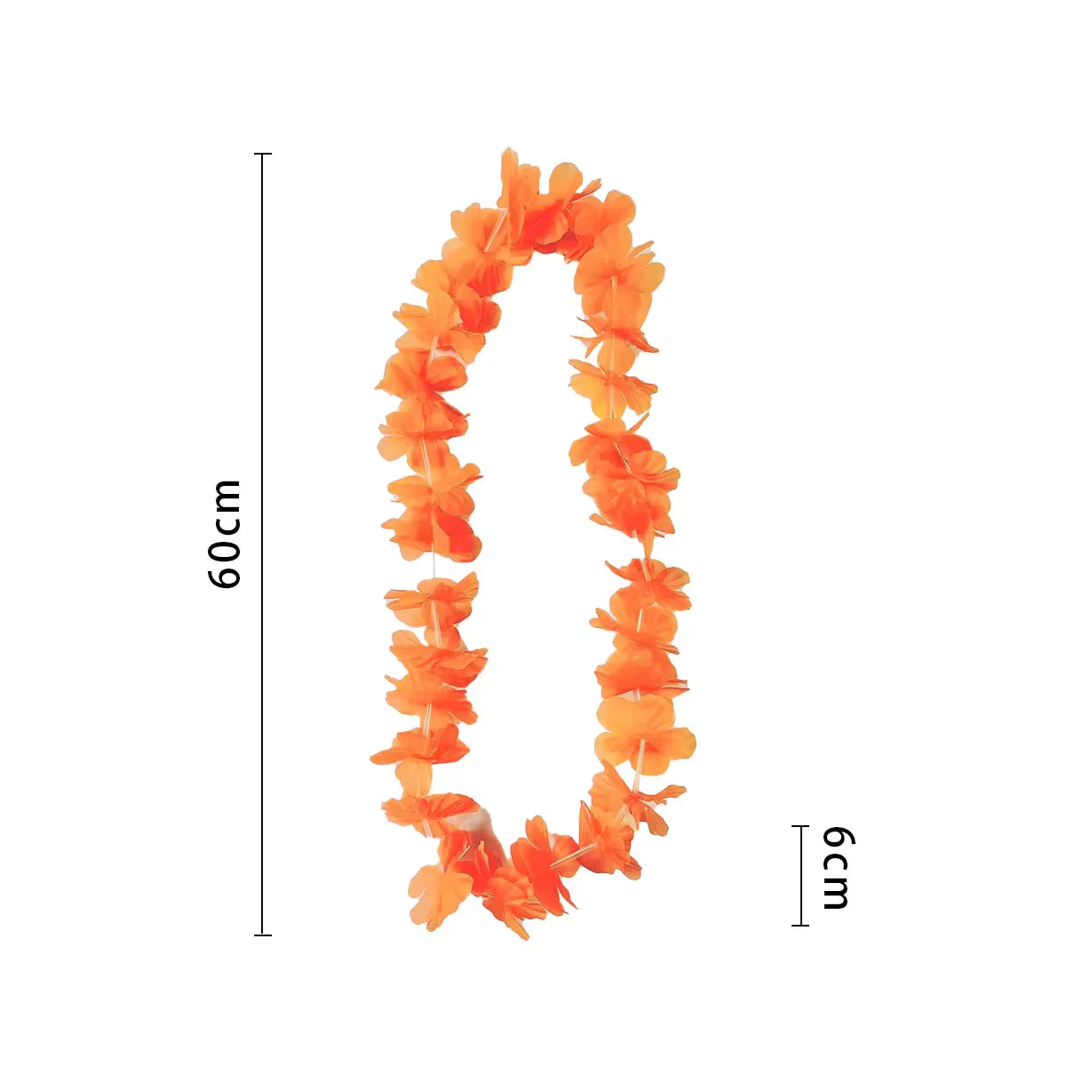 SMALL PETAL LEI ORANGE