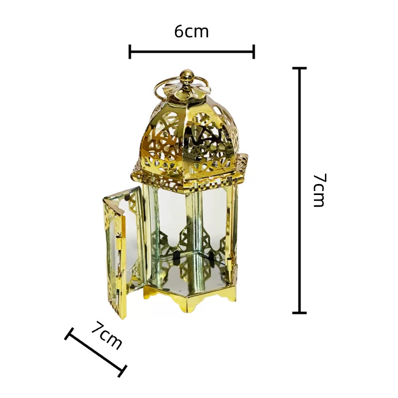 Ramadan Candle Holder – Gold 6*7*7cm 1pc