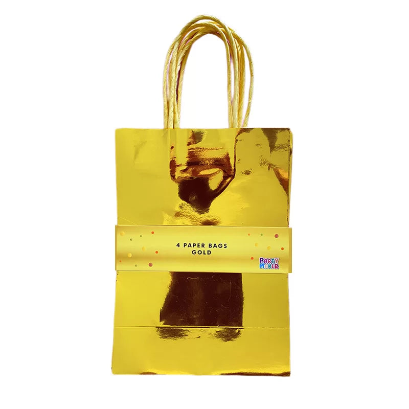 PAPER BAG – GOLD 4PK