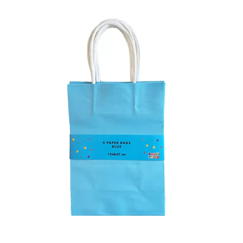 Paper Gift Bags – BLUE 4PK