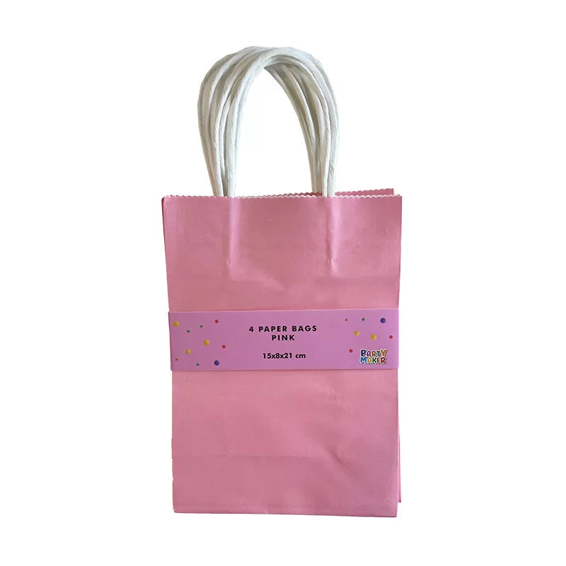PAPER Gift Bags – PINK 4PK
