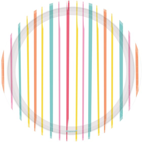 "JUST CHILLIN 9"" / 23CM Round Paper Plates 8pk