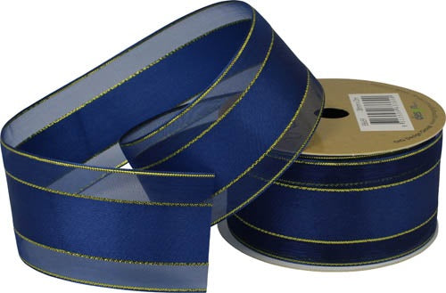 Ribbon Roll Organza 38MMX2M NAVY 1pc