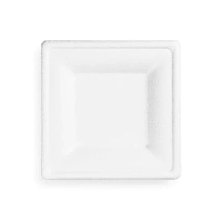 6" SQUARE PLATE SUGARCANE (50 PK)
