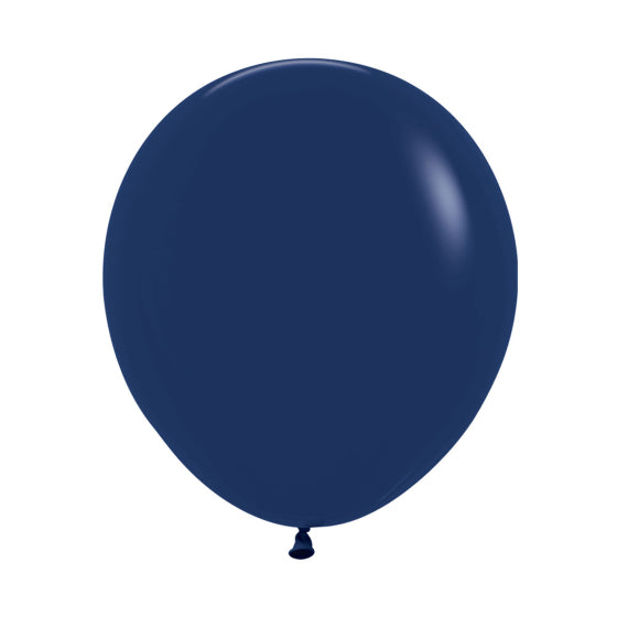 Fashion Navy Blue Latex Balloons 044, 6PK Sempertex 45cm