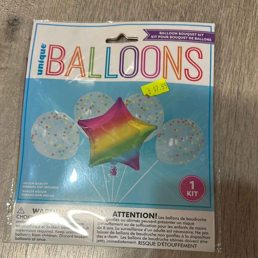 Rainbow Star Balloon Kit