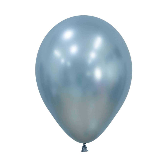 Sempertex 30cm Silk Arctic Blue Latex Balloons 839, 25PK
