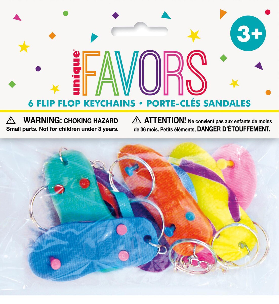 6 Flip-Flop Keychains