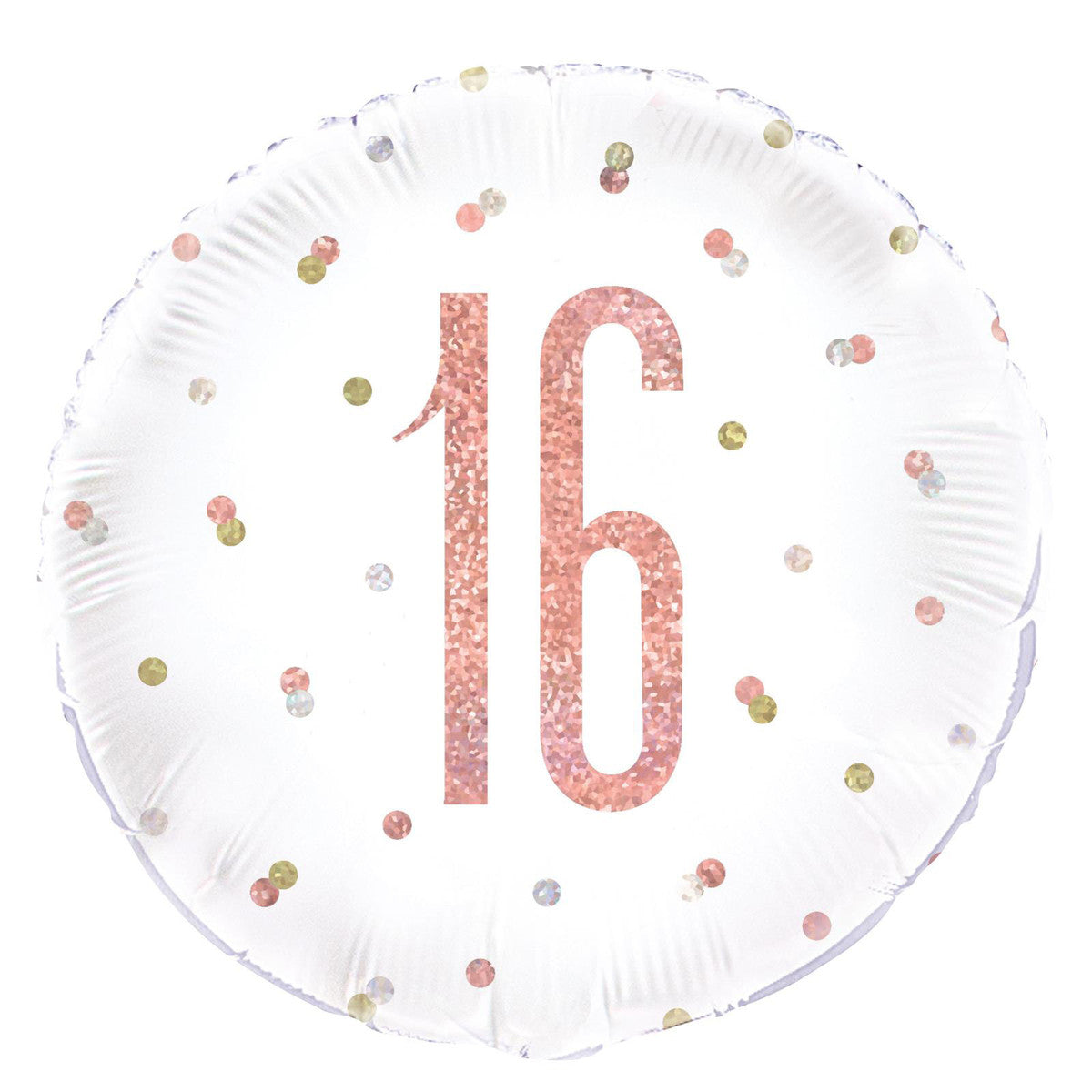 ROSE GOLD "16" 45CM (18") Foil Prismatic Balloon 1pc
