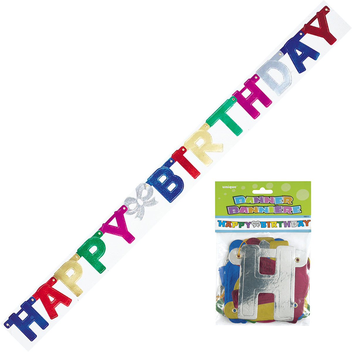 HAPPY BIRTHDAY JOINTED BANNER - DELUXE 1.25M