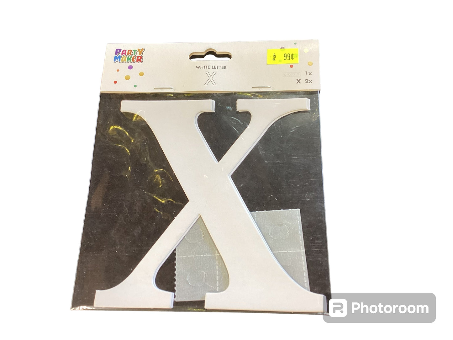 Letter X 2 pcs