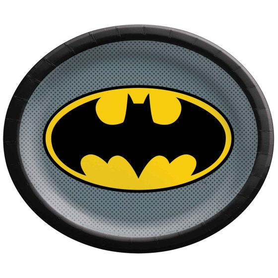BATMAN Heros Unite Shaped Paper Plates 30cm X 25cm NIS Packaging & Party Supply