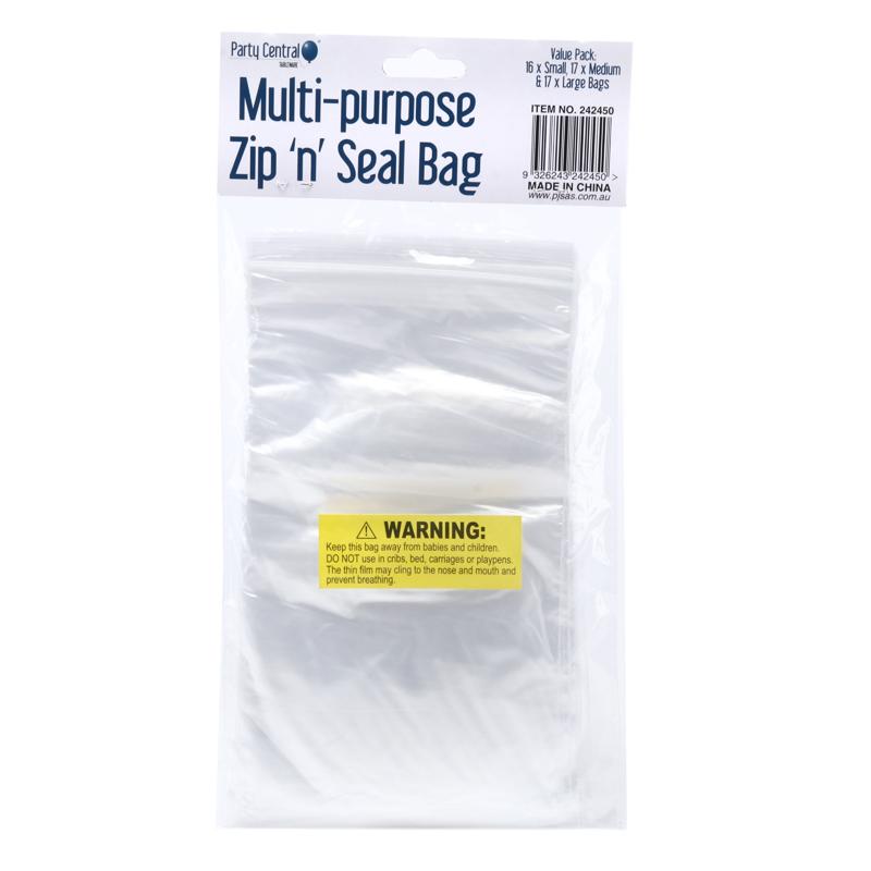 Bag Resealable 50pk NIS Packaging & Party Supply