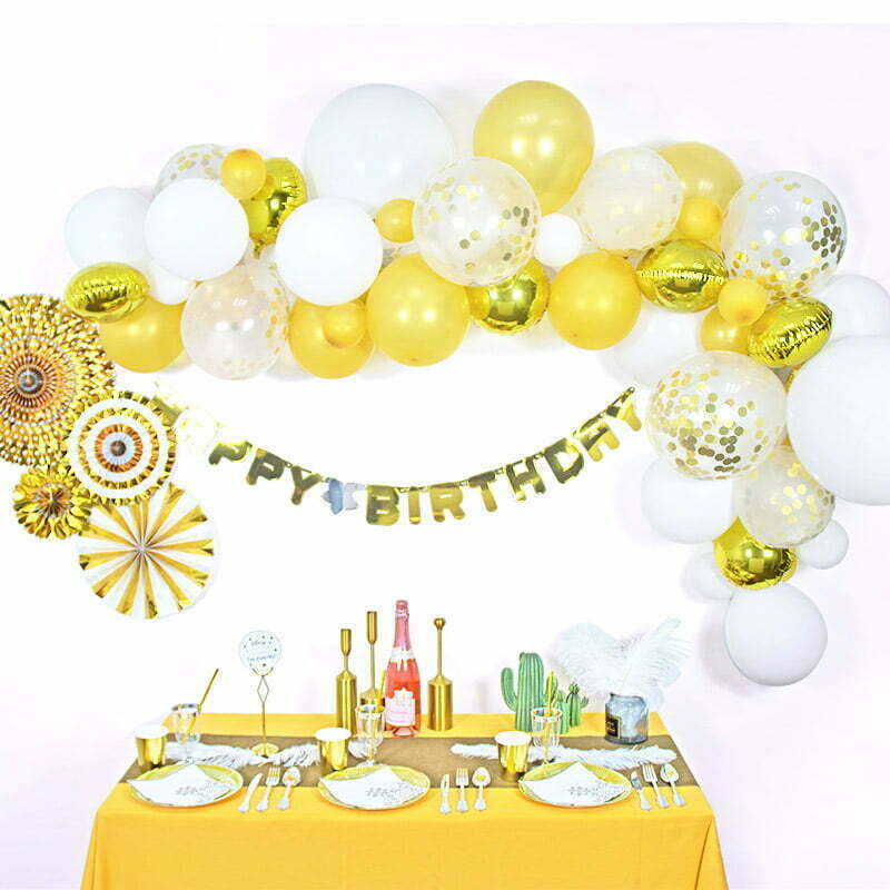 Balloon Arch/ Garland Set 4m - Gold NIS Packaging & Party Supply