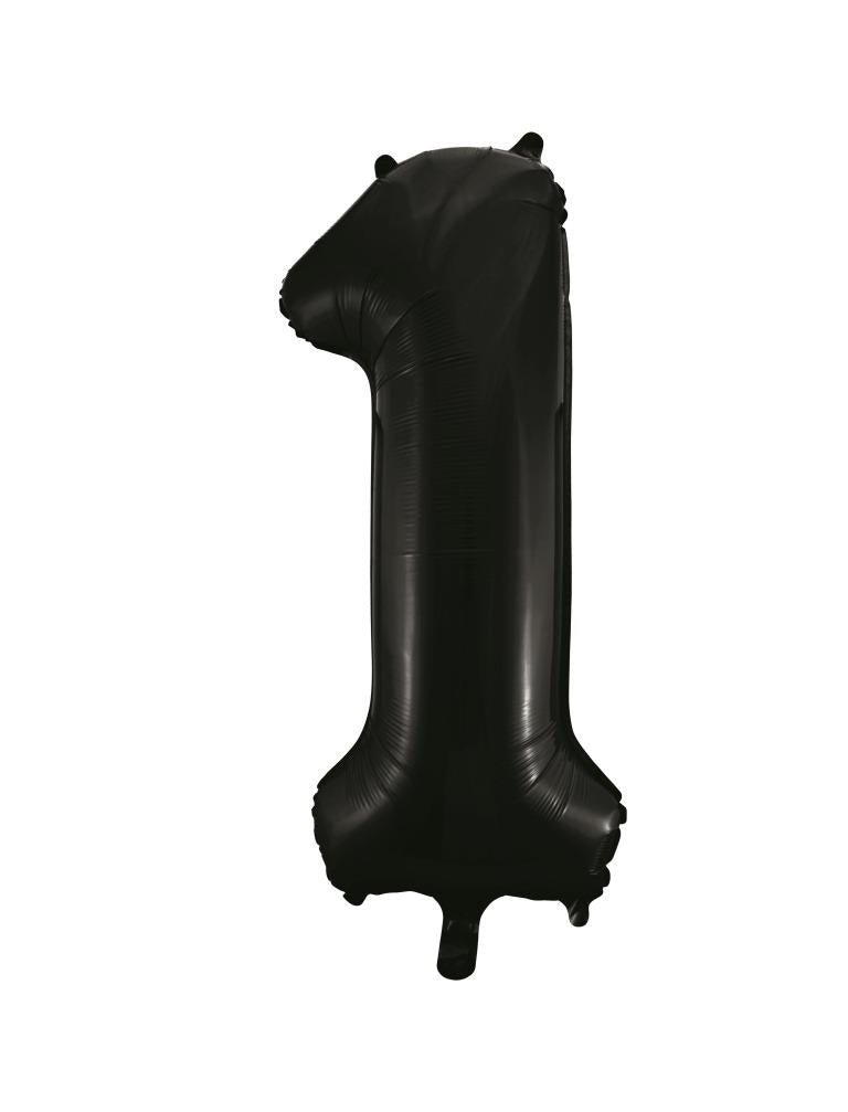 Buy Black Splash Foil Balloon Number #1 (34inch) at NIS Packaging & Party Supply Brisbane, Logan, Gold Coast, Sydney, Melbourne, Australia