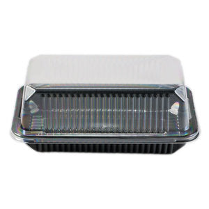 CLEAR DOME AND BLACK BASE BAR CAKE 50/slv NIS Packaging & Party Supply