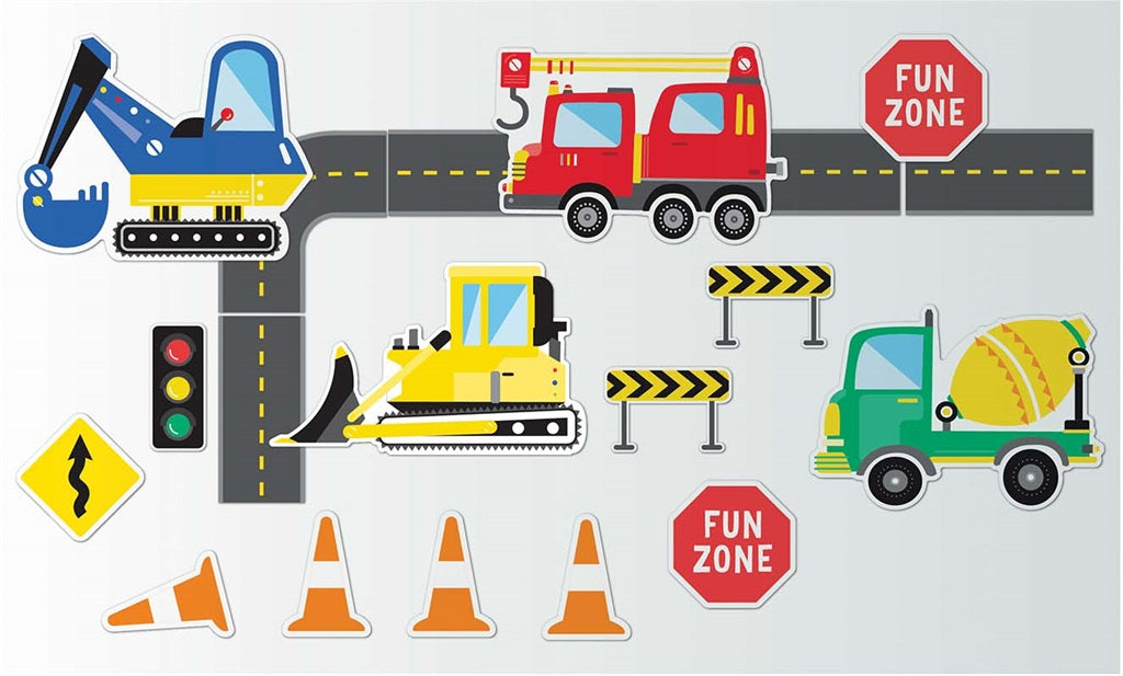 Construction Party Shape cut Wall Decoration 20pk NIS Packaging & Party Supply