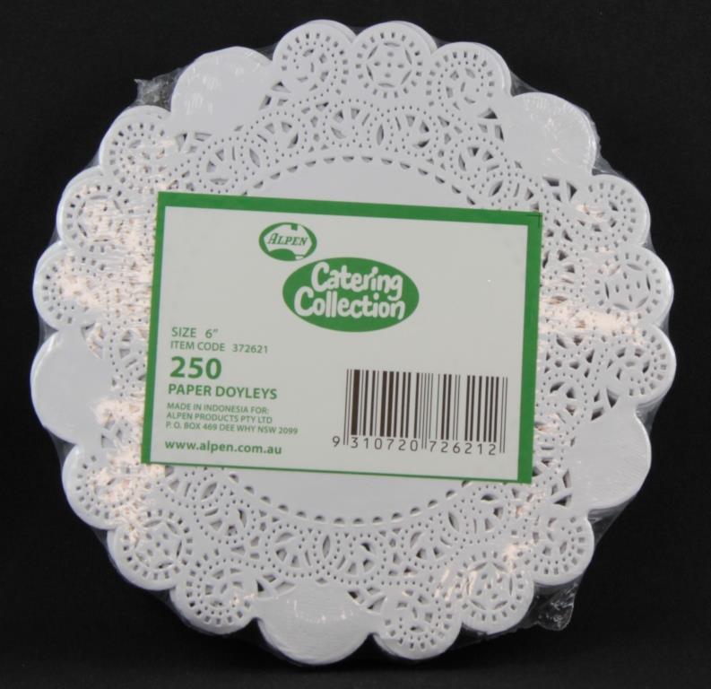 Buy DOYLEY ROUND 6" 153mm 250pcs at NIS Packaging & Party Supply Brisbane, Logan, Gold Coast, Sydney, Melbourne, Australia