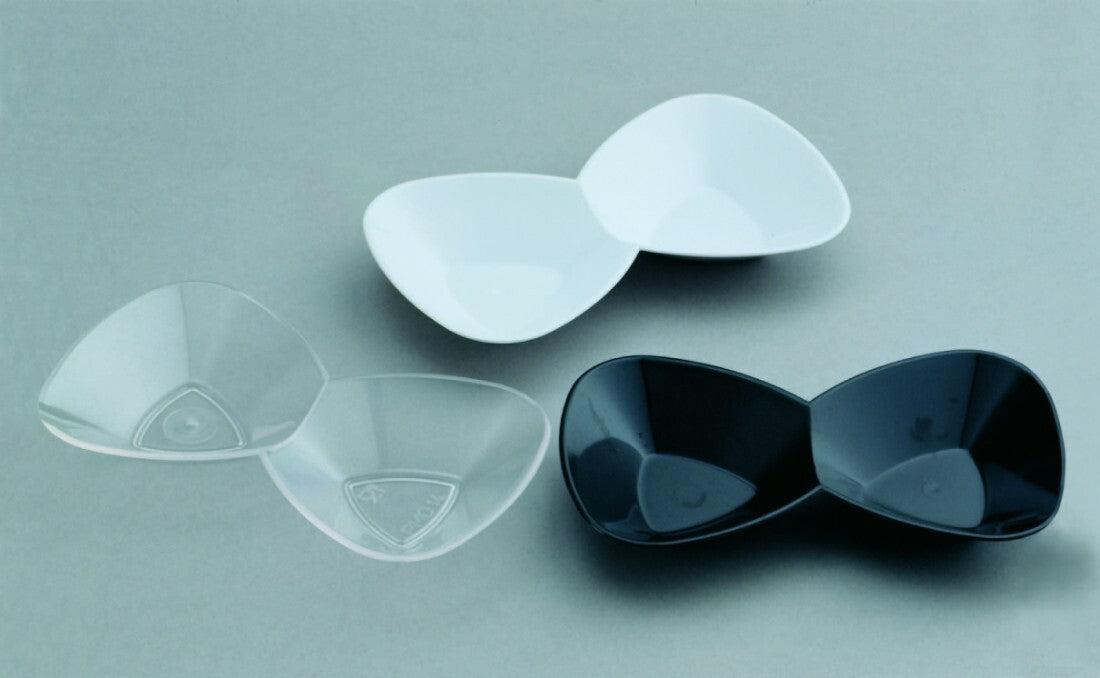 Double 20ml Starter/Dip Dish WHITE (1PC) NIS Packaging & Party Supply