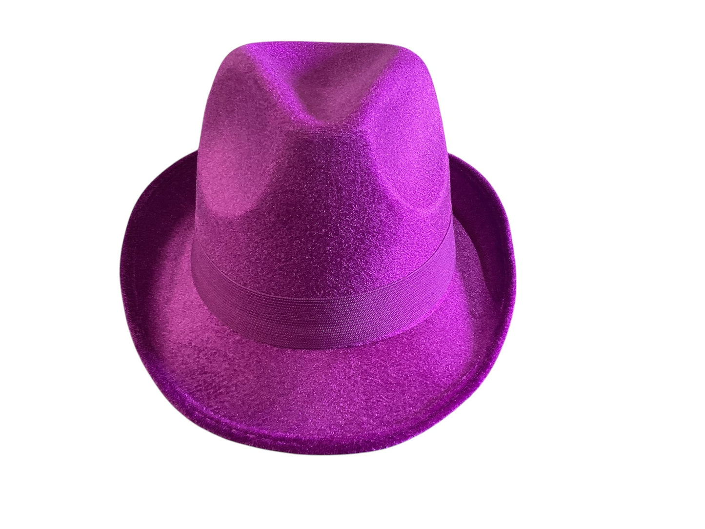 Fedora Velour Hat-Purple 1 Pcs